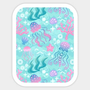 Jellyfish Sea Sticker